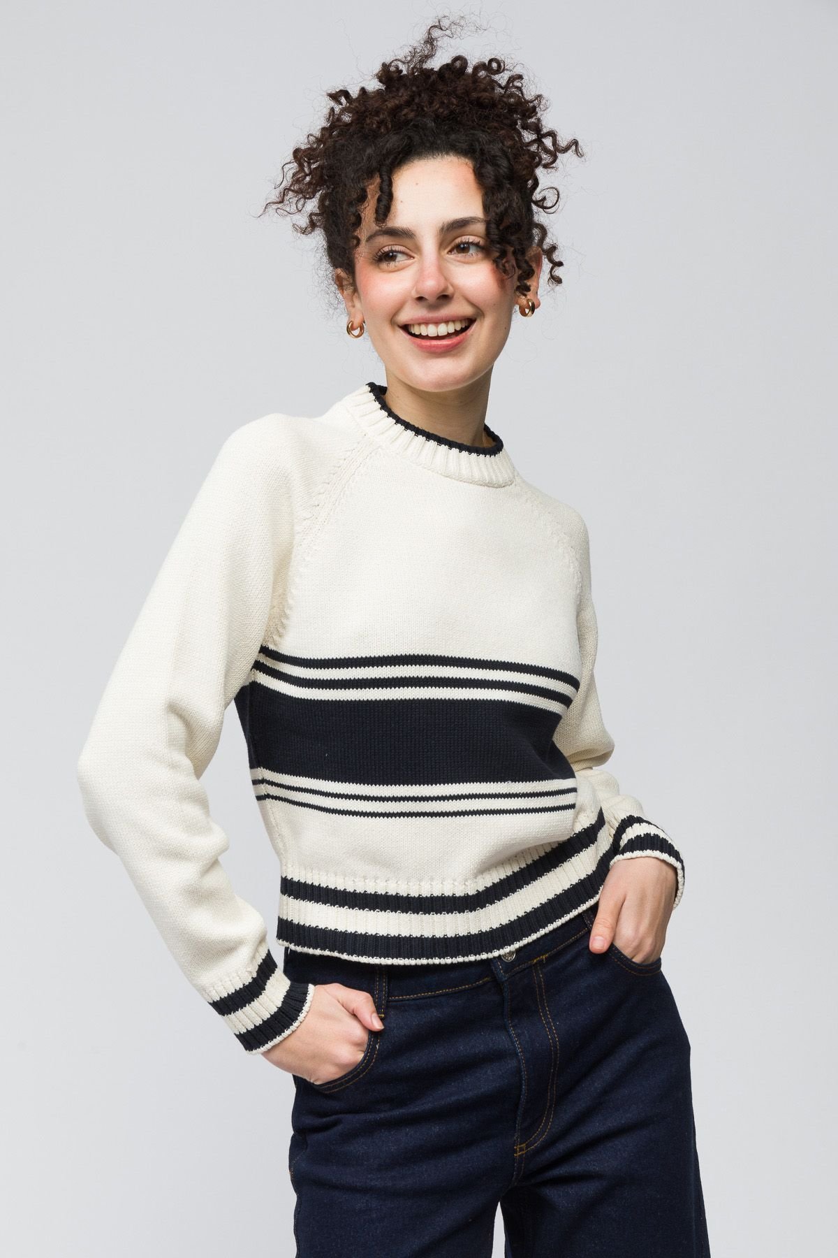 Dexia Dexia Women's Classic Ecru Jumper Designed for Comfort - 3