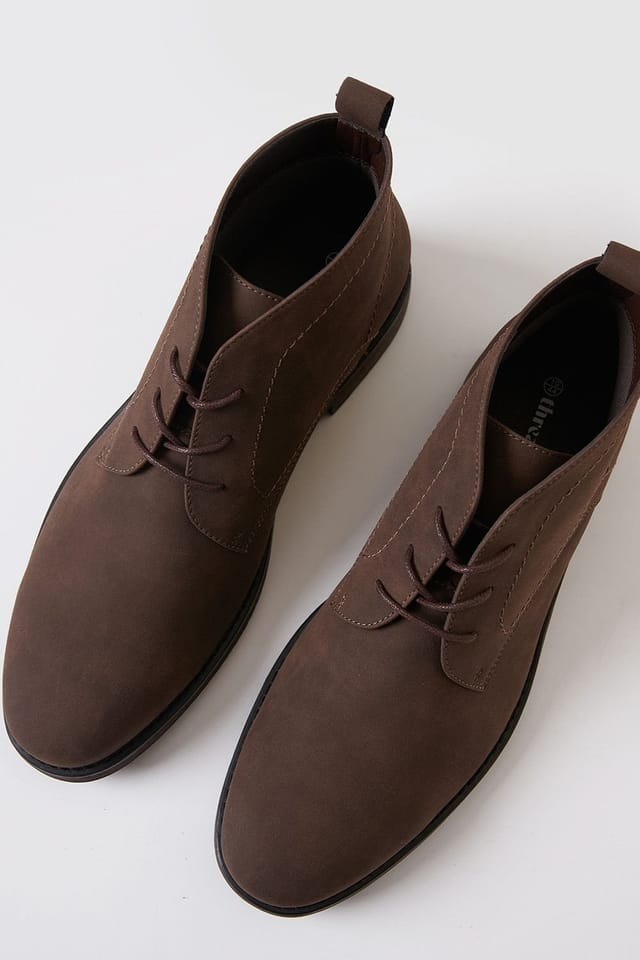 Threadbare Threadbare Men's Faux Suede Chukka Boots in Brown - 2