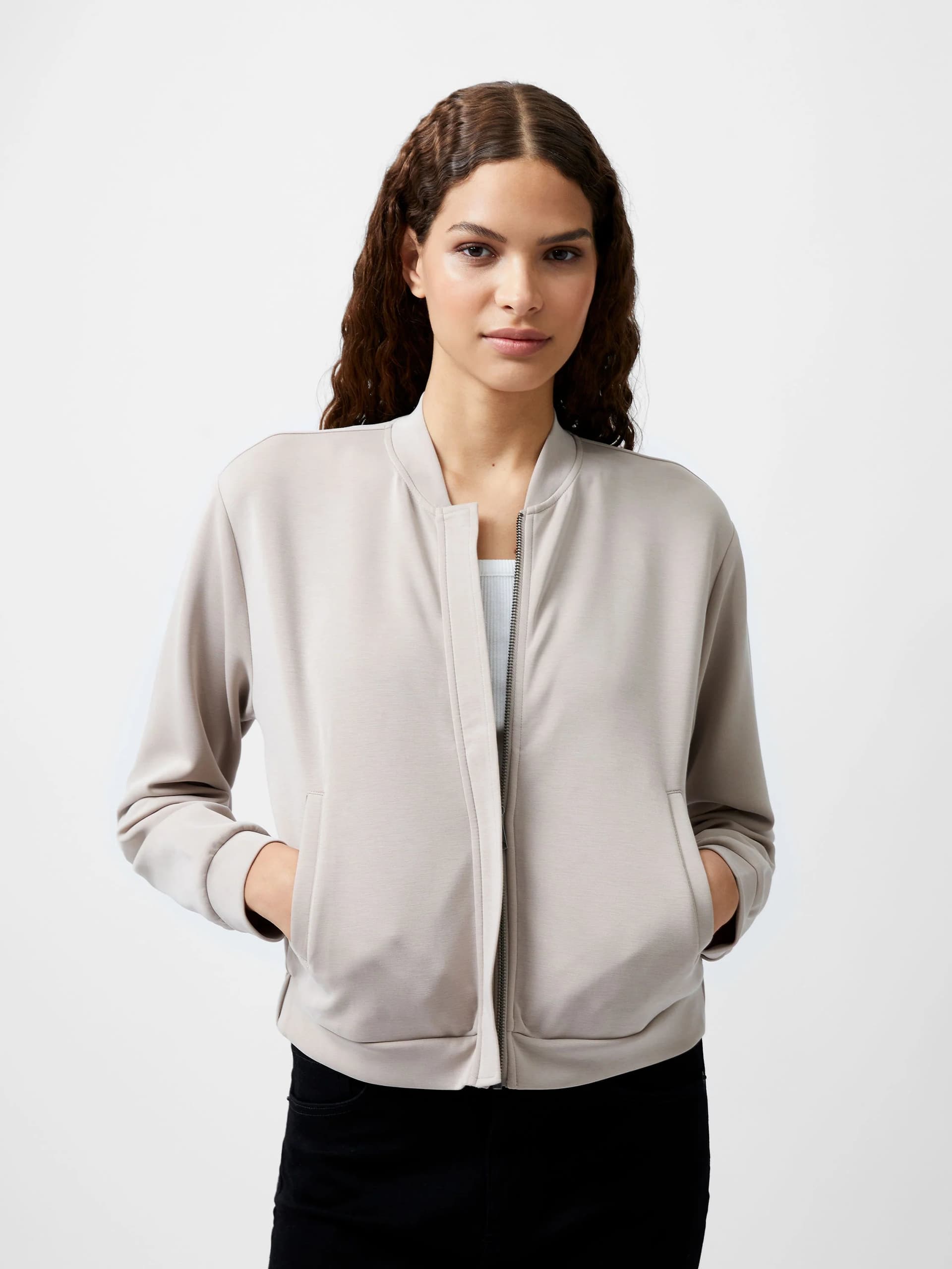 French Connection French Connection Washed Macchiato Bomber Jacket