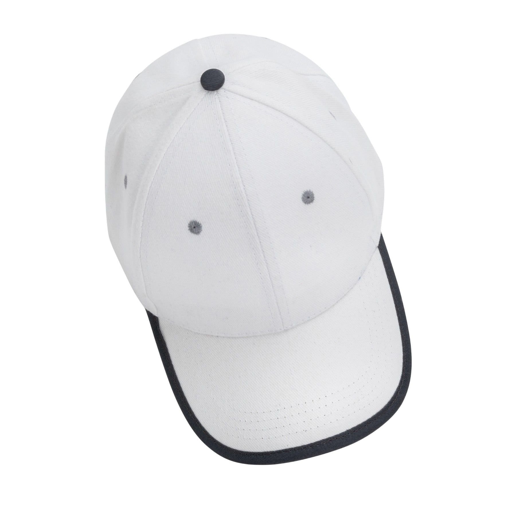 XD Design XD Design Men's Impact Aware Contrast Brushed Cotton 6 Panel Cap in White - 4