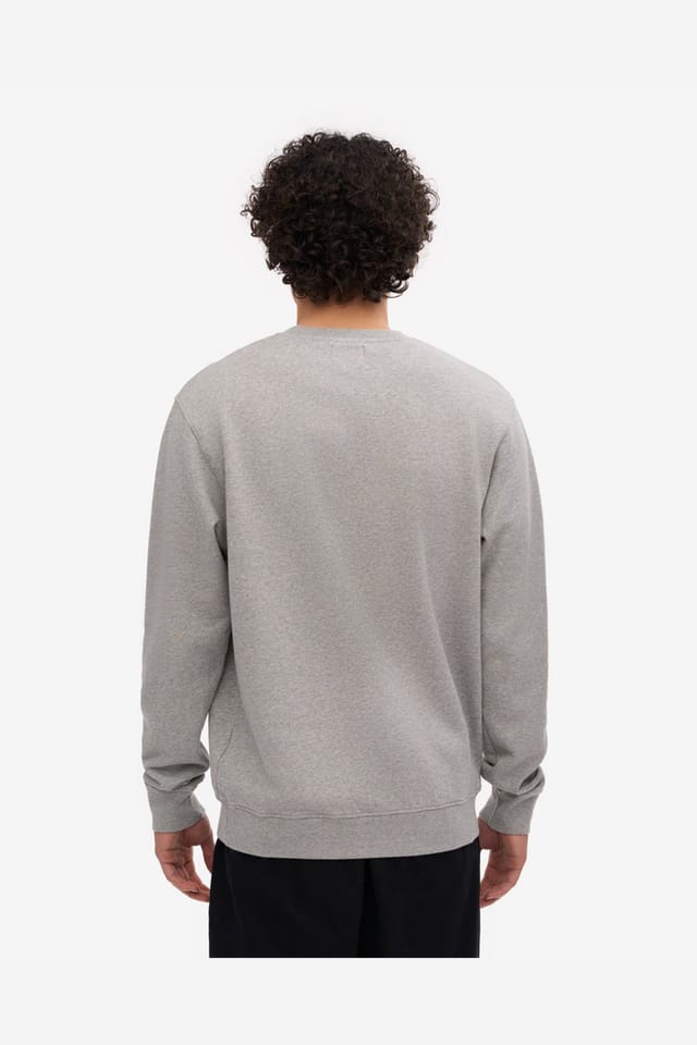 Colourful Standard Colourful Standard Men's Classic Style Long Sleeve Crew Neck Sweatshirt in Grey - 3
