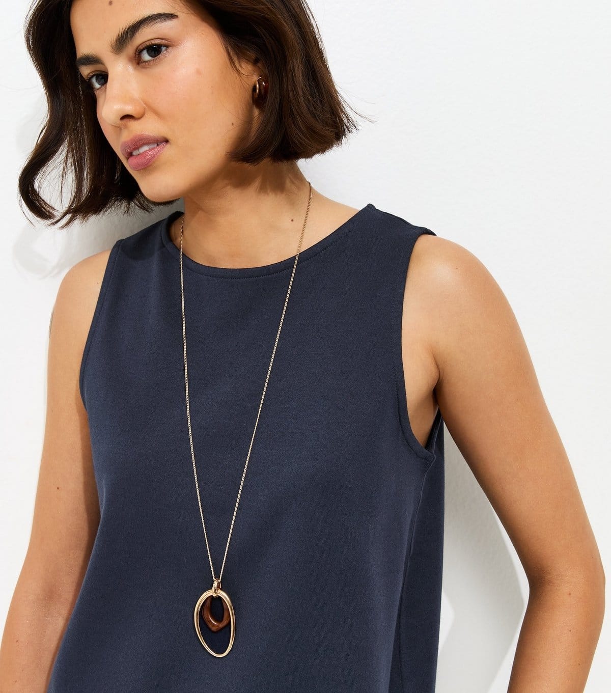 New Look Women's Premium Navy Jersey Tank Top New Look - 2