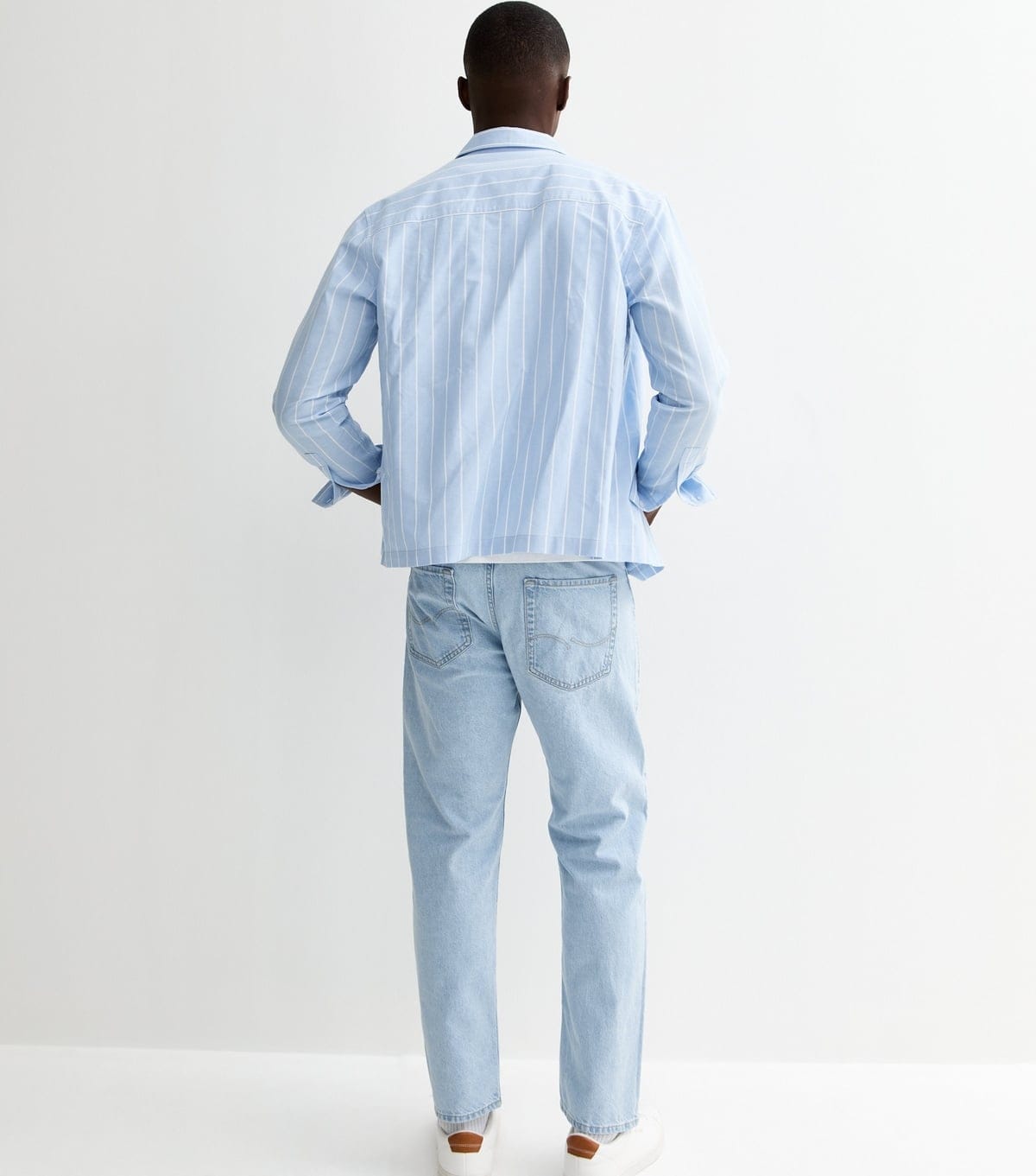 jack & jones Men's Light Blue Straight Leg Jeans Jack & Jones New Look - 4