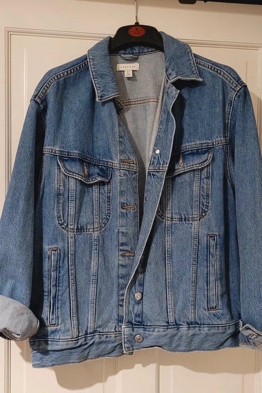 Topshop Blue Denim Jacket Size 10