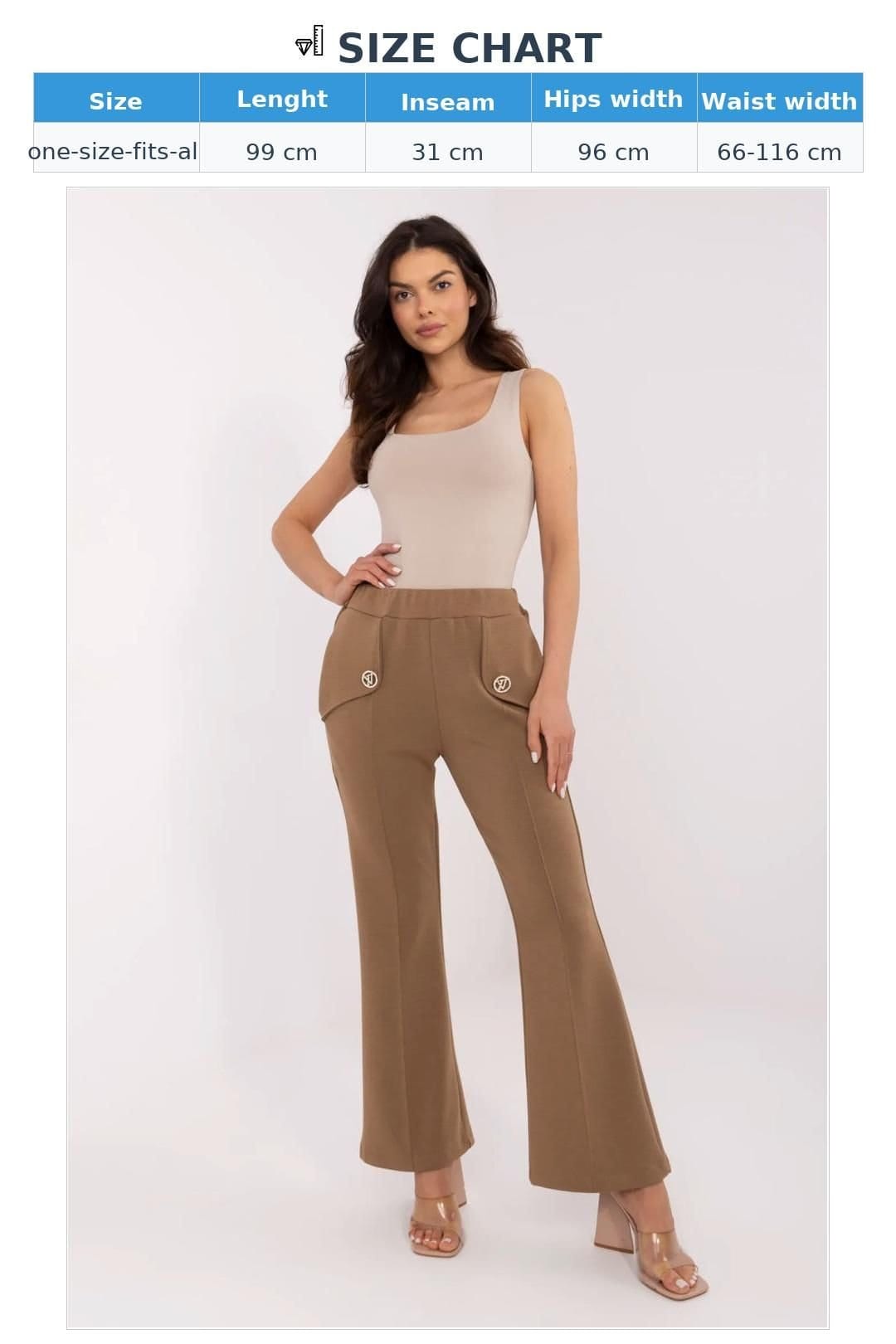 Love Lace Love Lace Women's Bell Hem Tracksuit Trousers in Brown - 4