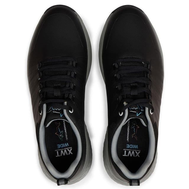 Greg Norman Greg Norman Men's XWT Comfort Waterproof Spiked Golf Shoes in Black - 3