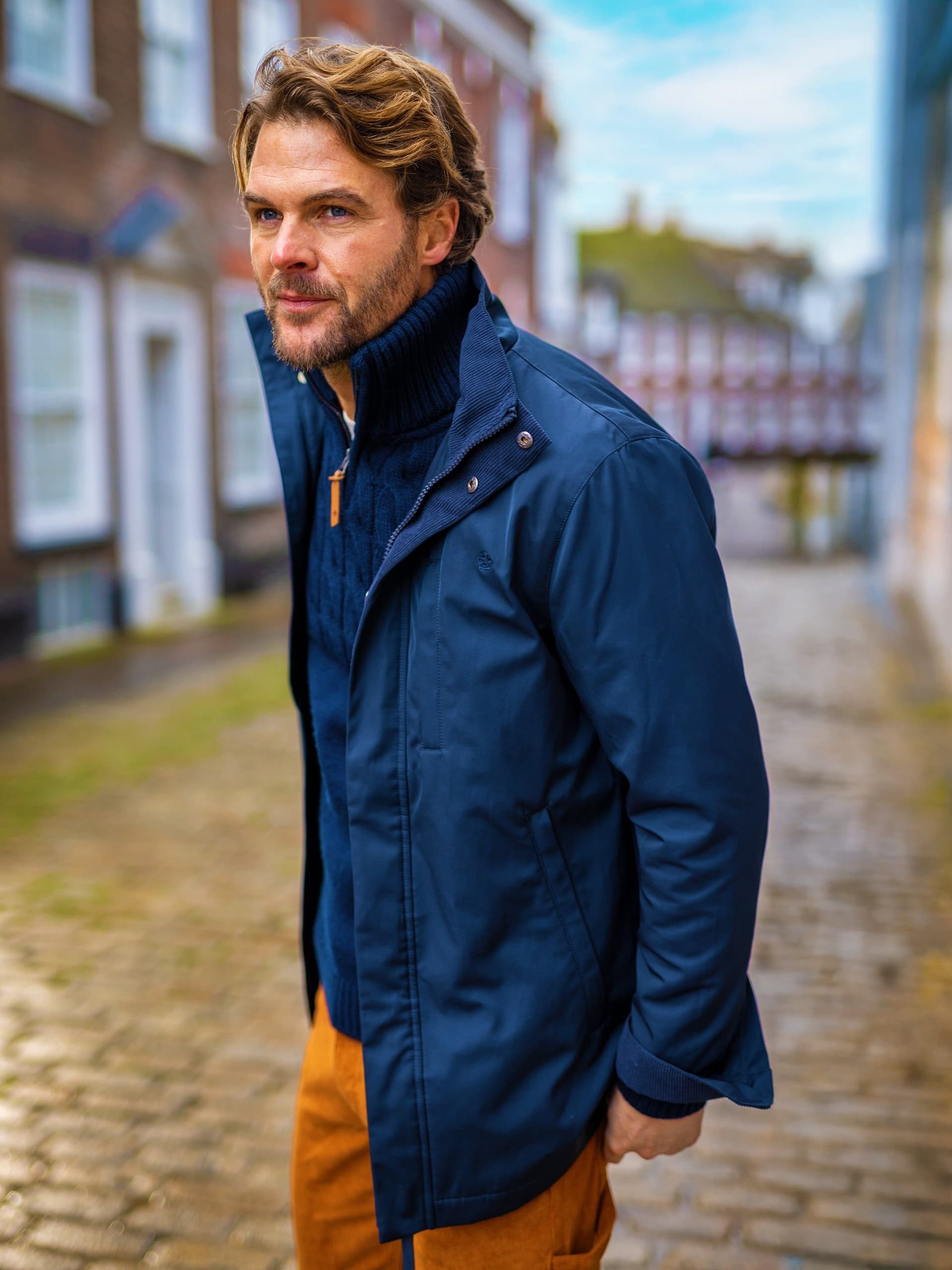 Brakeburn Brakeburn Navy Cotton Jacket for Men