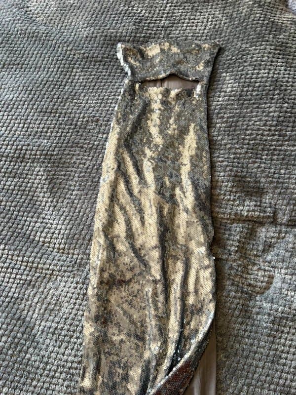 Bershka Bershka Silver sequin dress