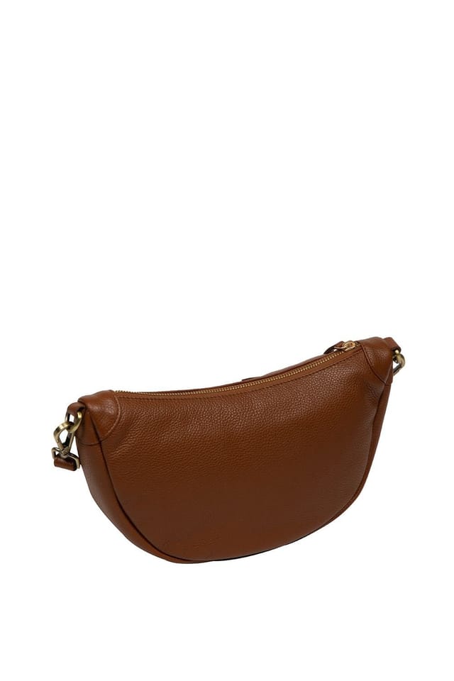 Pure Luxuries London Pure Luxuries London Women's 'Melisande' Leather Cross Body Bag in Tan - 3