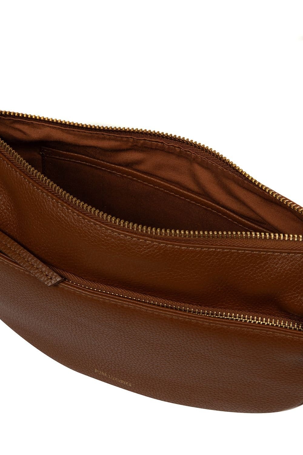 Pure Luxuries London Pure Luxuries London Women's 'Melisande' Leather Cross Body Bag in Tan - 4