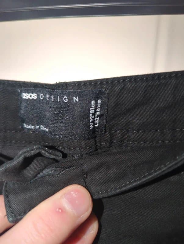 ASOS Design Asos Design black cargo pants