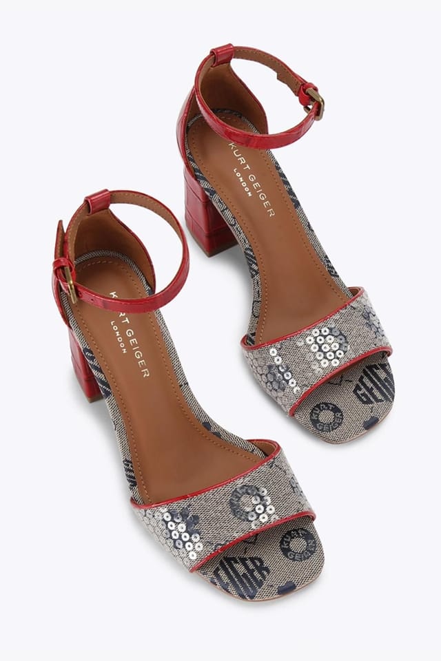 Kurt Geiger London Kurt Geiger London Women's 'Square Block Heel' Heels in Blue - 2