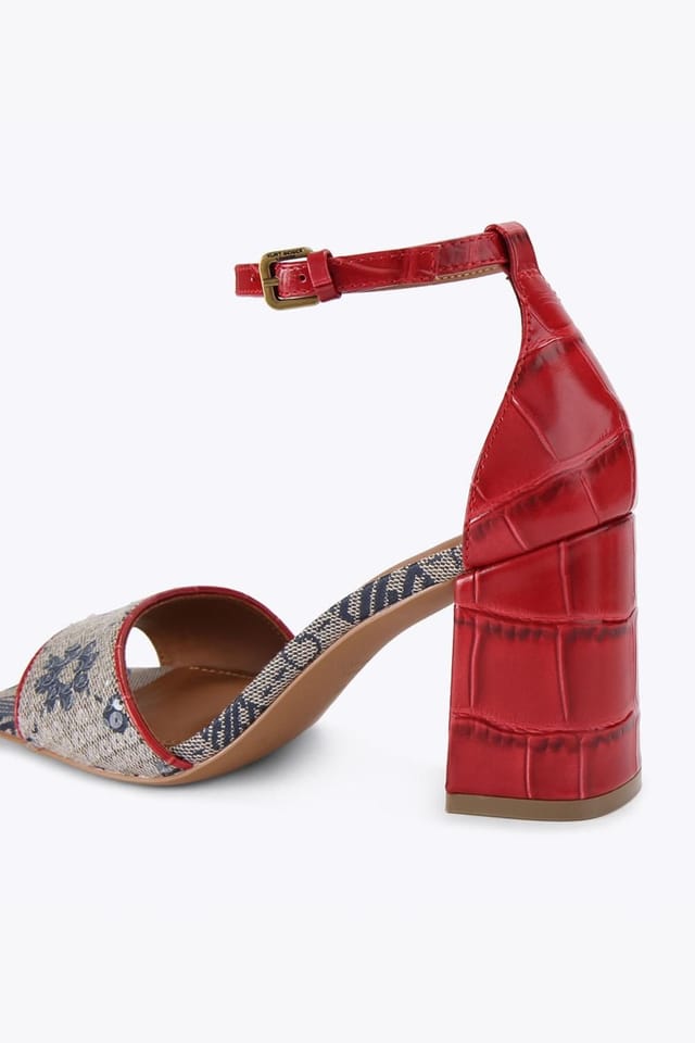 Kurt Geiger London Kurt Geiger London Women's 'Square Block Heel' Heels in Blue - 3