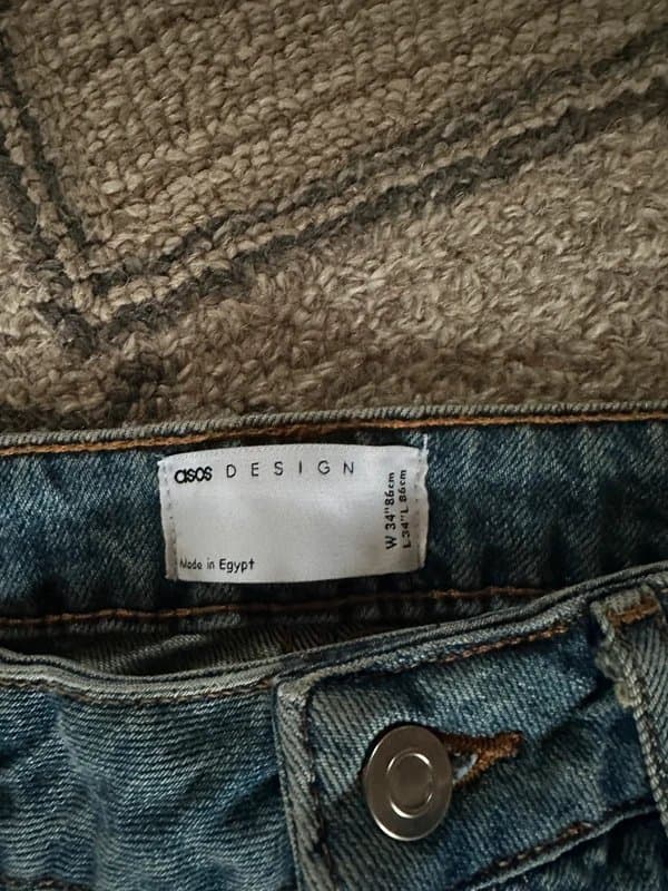 ASOS Design Men’s Asos blue stone wash jeans brand new