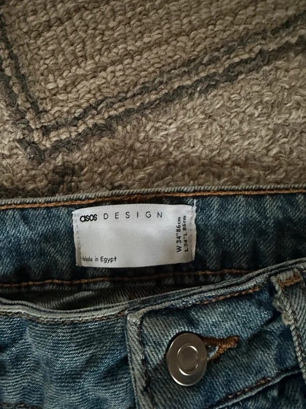 ASOS Design Blue Stone Wash Jeans for Men