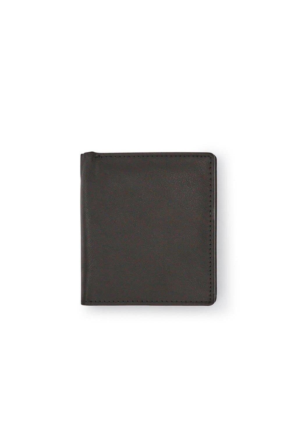 Pavers Pavers Men's Dual-Folding Leather Wallet in Black