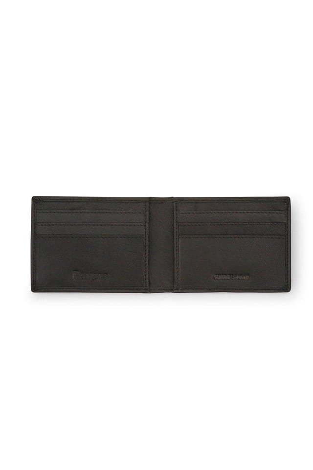 Pavers Pavers Men's Dual-Folding Leather Wallet in Black - 3