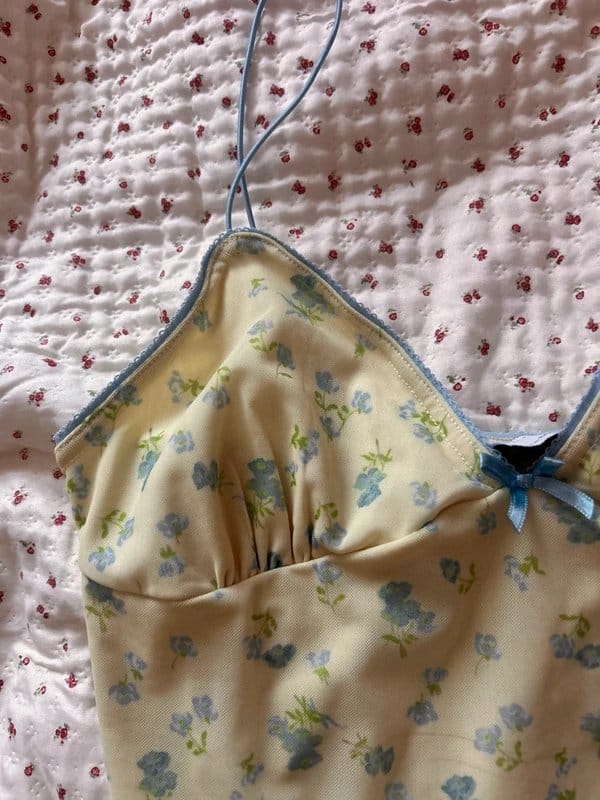ASOS Yellow and Blue Floral Cami Top