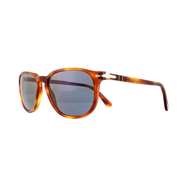 Persol Persol Men's Rectangle Terra Di Siena Light Blue 3019S Sunglasses in Brown - 2