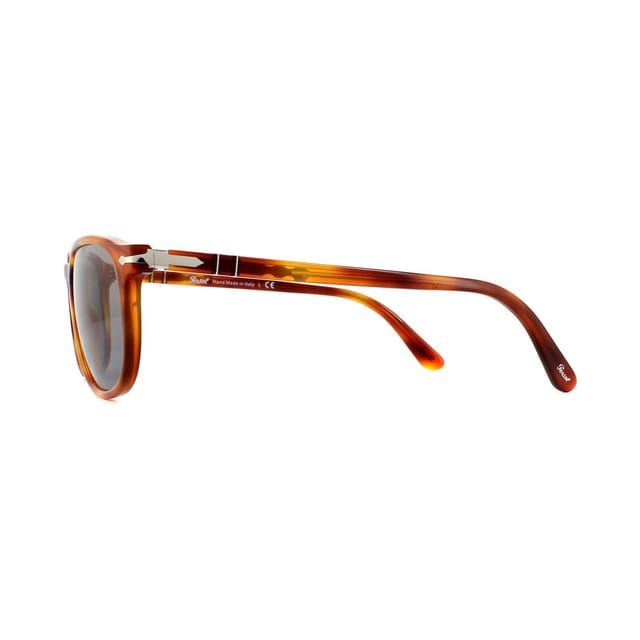 Persol Persol Men's Rectangle Terra Di Siena Light Blue 3019S Sunglasses in Brown - 3
