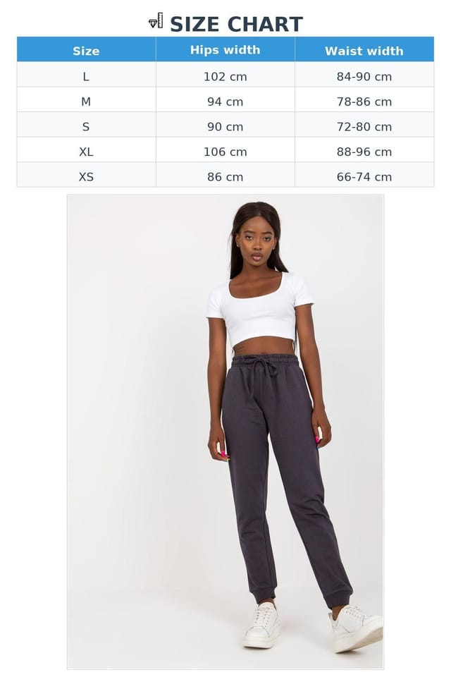 Love Lace Love Lace Women's High Waisted Sweatpants with Elastic Waist Tie in Grey - 3