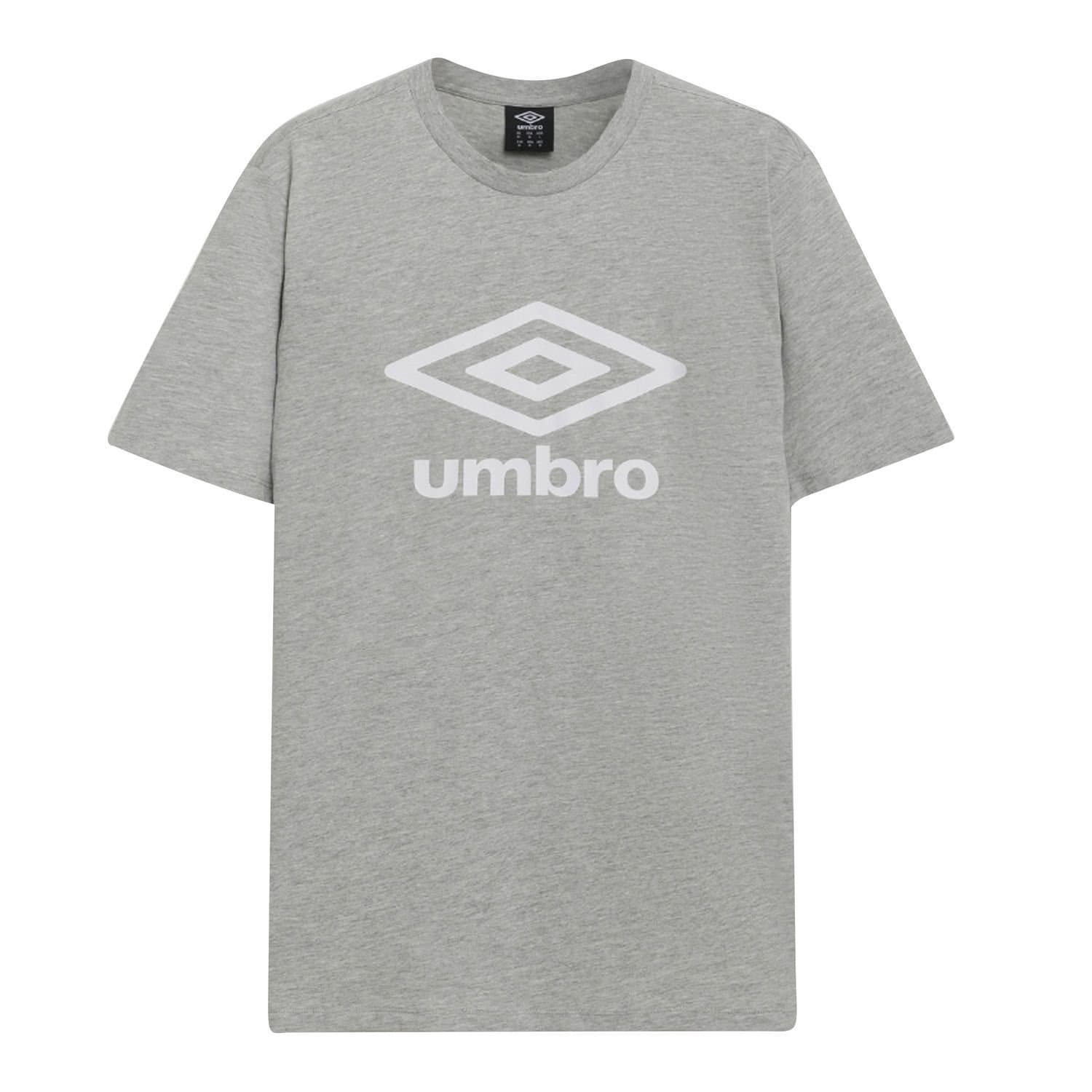 Umbro Umbro Men's Stacked Logo T-Shirt in Grey
