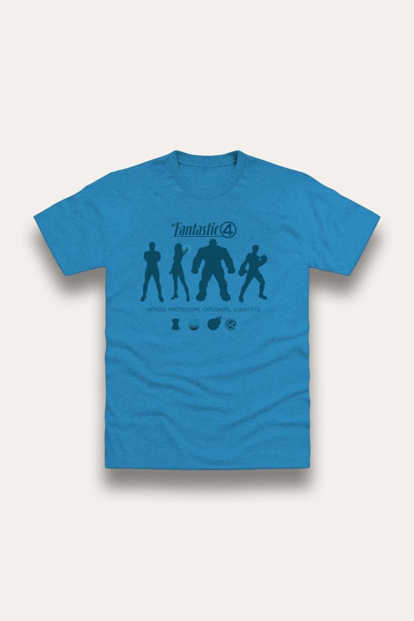 Brand Threads Brand Threads Men's Marvel Fantastic Four T-Shirt in Blue - 1