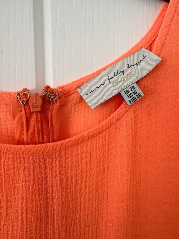 Never Fully Dressed Never Fully Dressed Size 20 Orange Tiered Midi/Midaxi dress. Perfect condition.