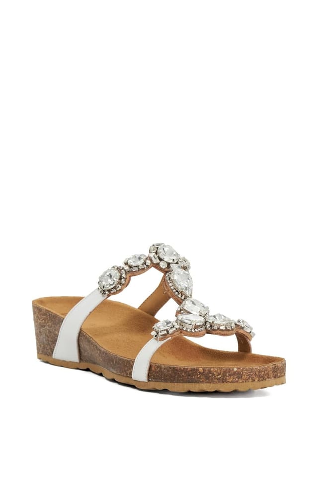 Dune London Dune London Women's 'Kristan' Leather Sandals in White - 2
