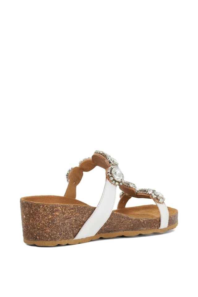 Dune London Dune London Women's 'Kristan' Leather Sandals in White - 3