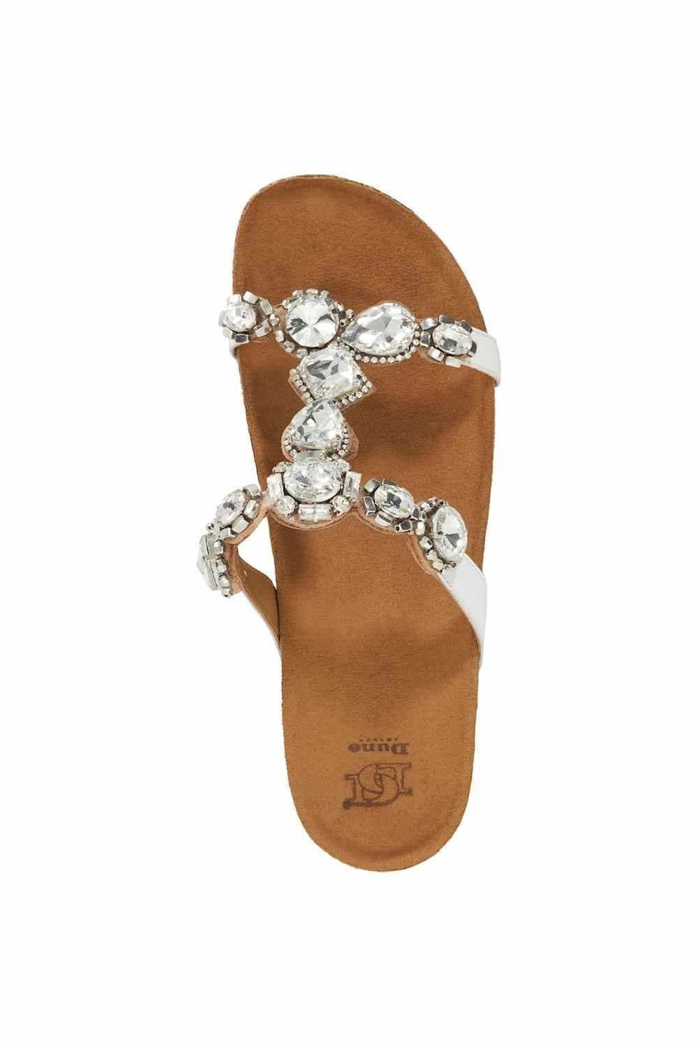 Dune London Dune London Women's 'Kristan' Leather Sandals in White - 4