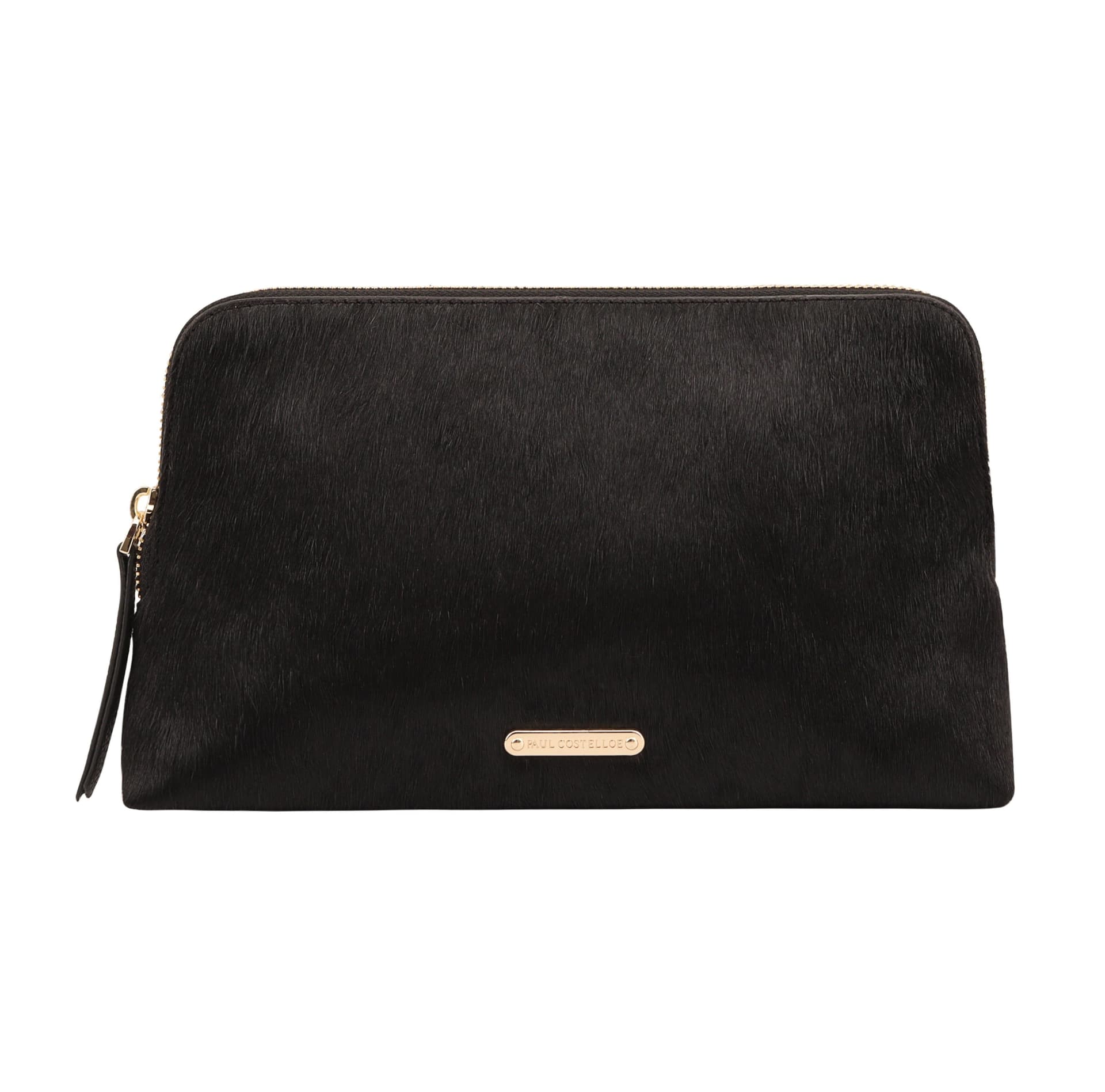 Paul Costelloe Paul Costelloe Women's Ronda Leather Pouch in Jet Black