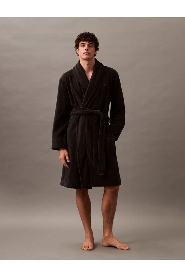 Calvin Klein Calvin Klein Men's Terry Robe Black - 2