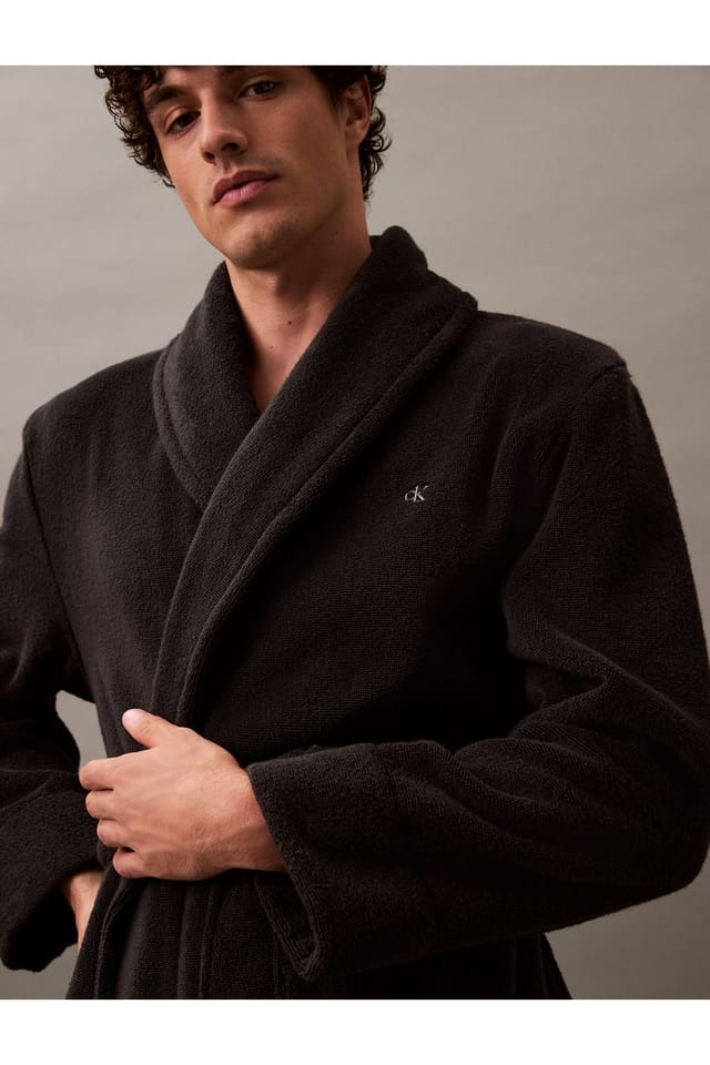 Calvin Klein Calvin Klein Men's Terry Robe Black - 3
