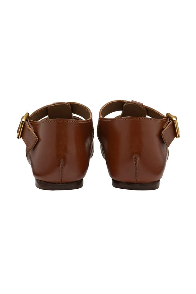 Ravel Ravel Women's 'Galston' Leather Flat Sandals in Tan - 3