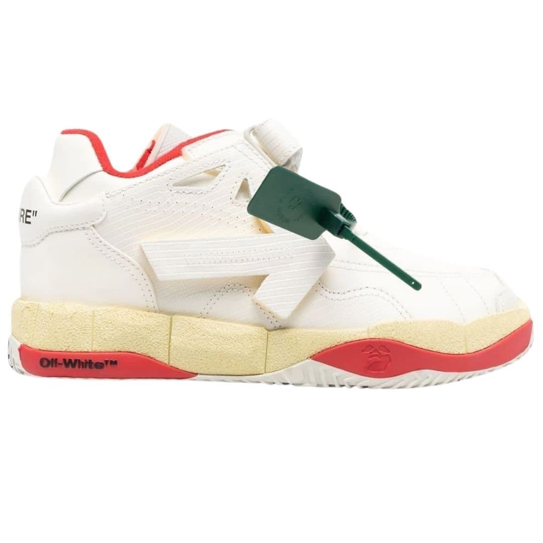 Off-White Off-White Men's Low Top Puzzle Couture White Sneakers