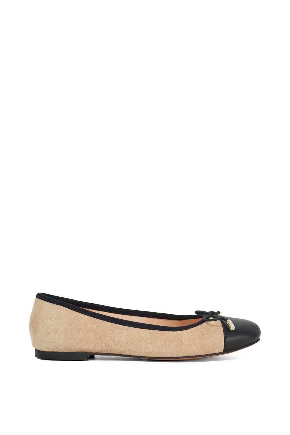 Dune London Dune London Women's 'Highest' Suede Ballet Pumps in Brown