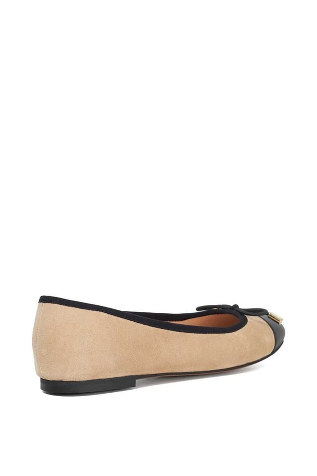 Dune London Dune London Women's 'Highest' Suede Ballet Pumps in Brown - 3