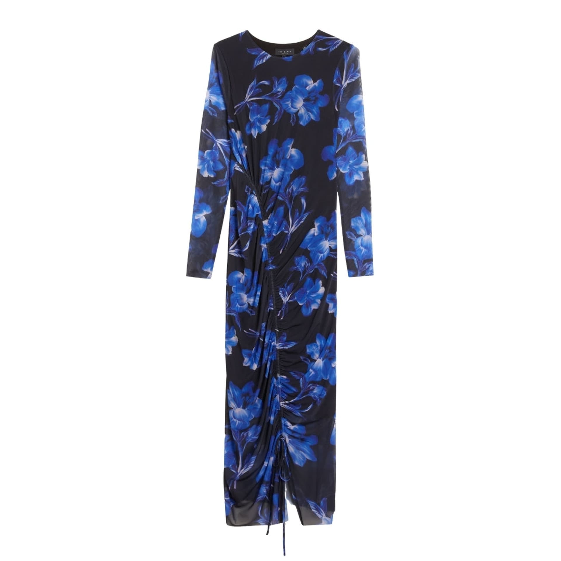Ted Baker Ted Baker Women's Marliyy Long Sleeve Crew Neck Midi Dress in Cobalt