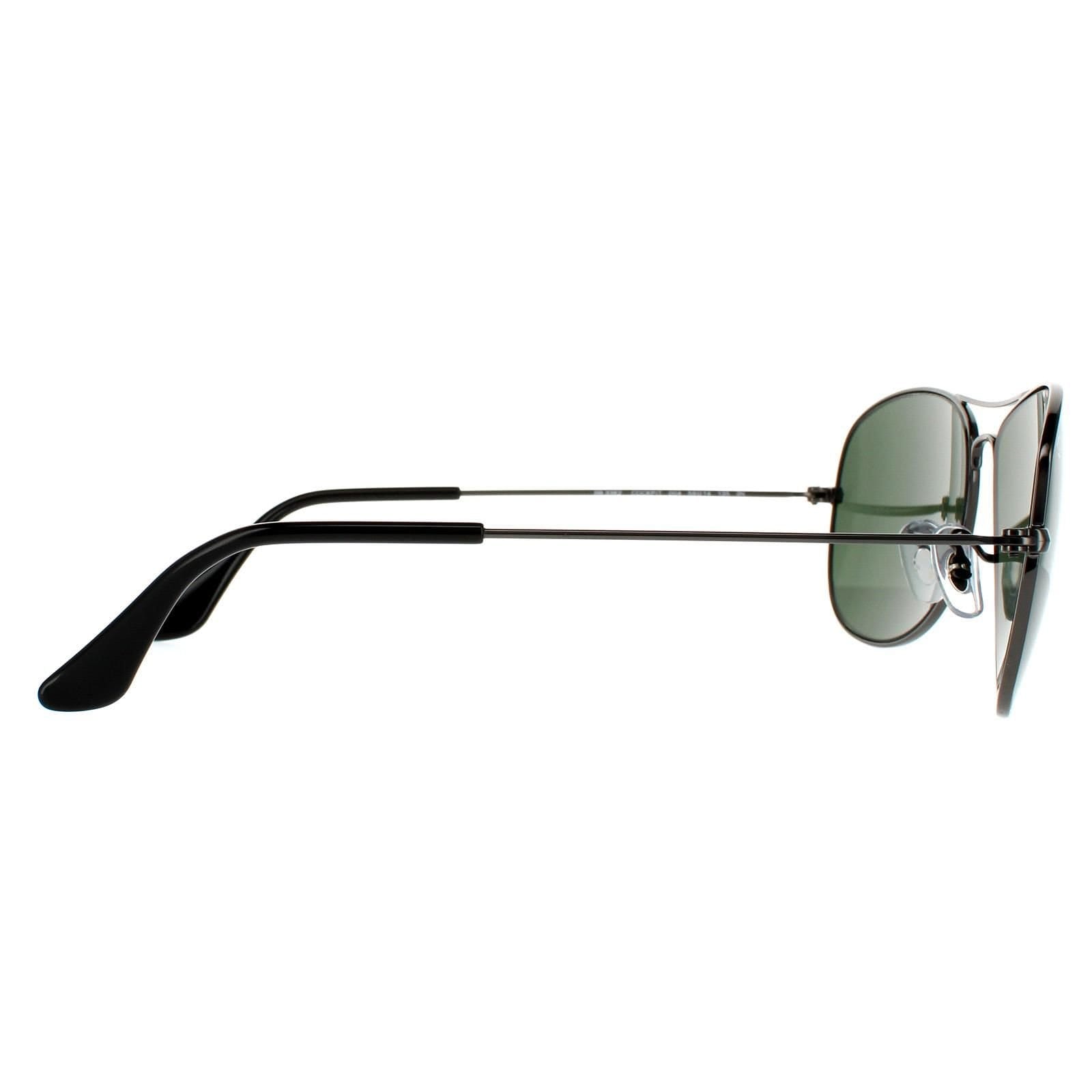 Ray-Ban Ray-Ban Men's Aviator Gunmetal Green Sunglasses in Grey - 4