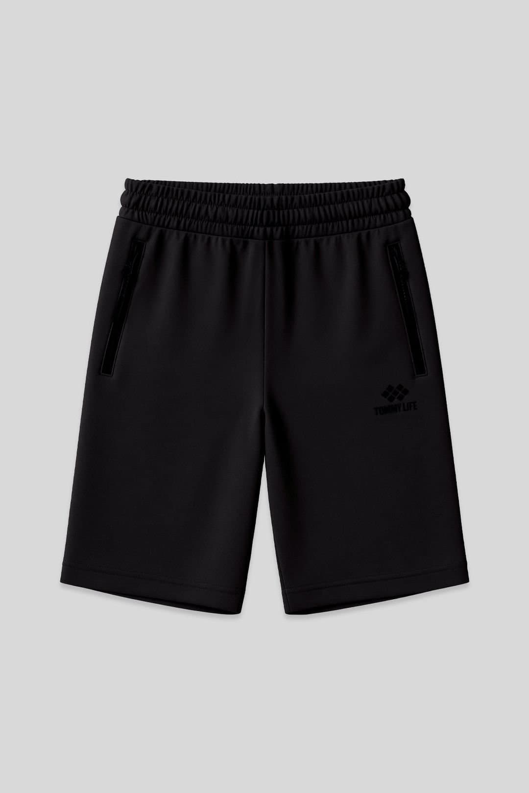 Tommy Life Tommy Life Men's Regular-fit Knit Sweat Shorts in Black