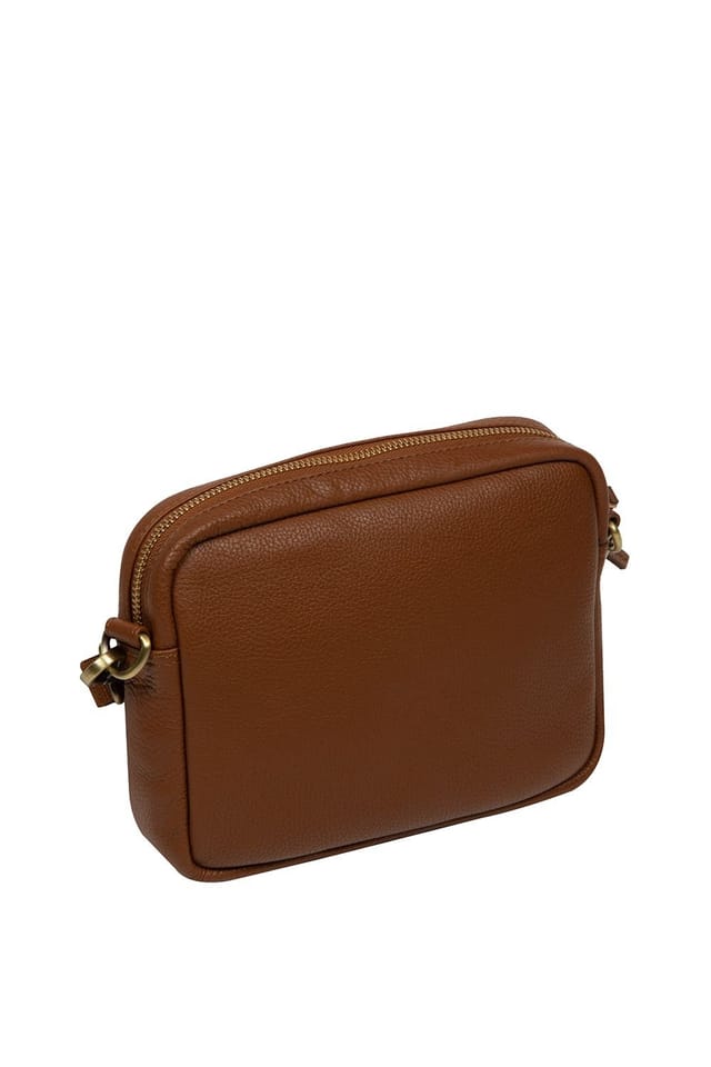 Pure Luxuries London Pure Luxuries London Women's 'Eris' Leather Cross Body Bag in Tan - 3