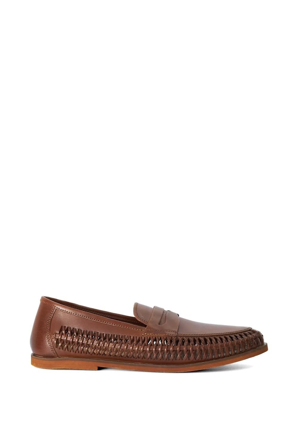 Dune London Dune London Men's 'Bodrum' Leather Slip-On Shoes in Brown