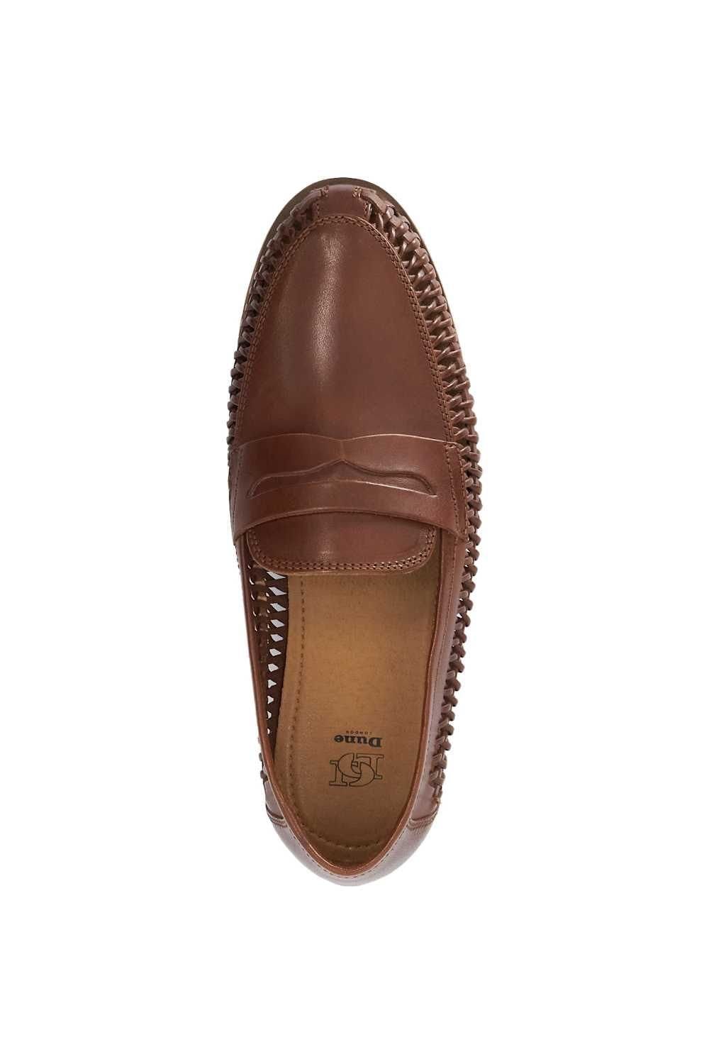 Dune London Dune London Men's 'Bodrum' Leather Slip-On Shoes in Brown - 4