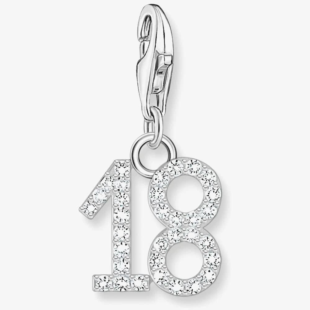 Thomas Sabo THOMAS SABO Women's Silver 18 Cubic Zirconia Charm 2134-051-21