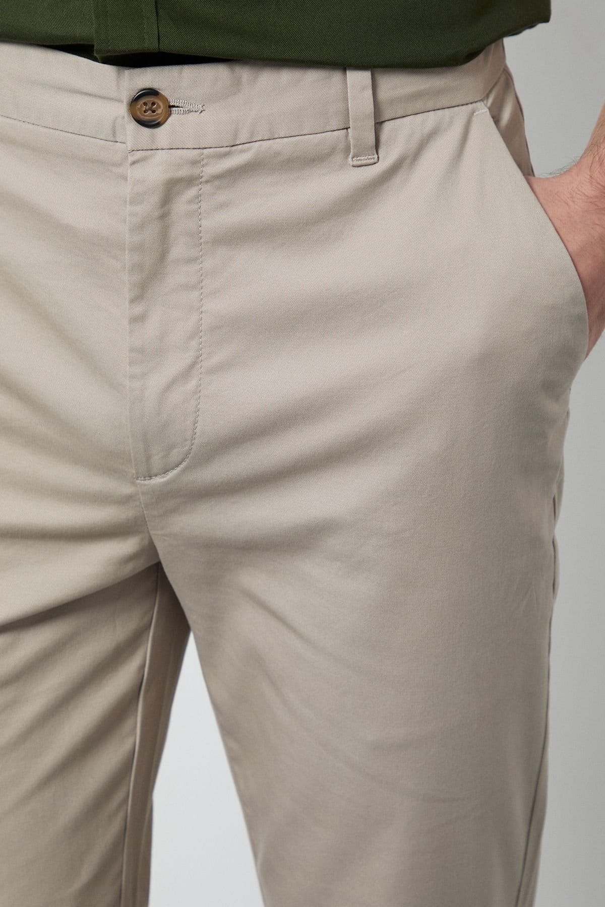 Burton Burton Men's Natural Skinny Fit Chino Trousers - 4