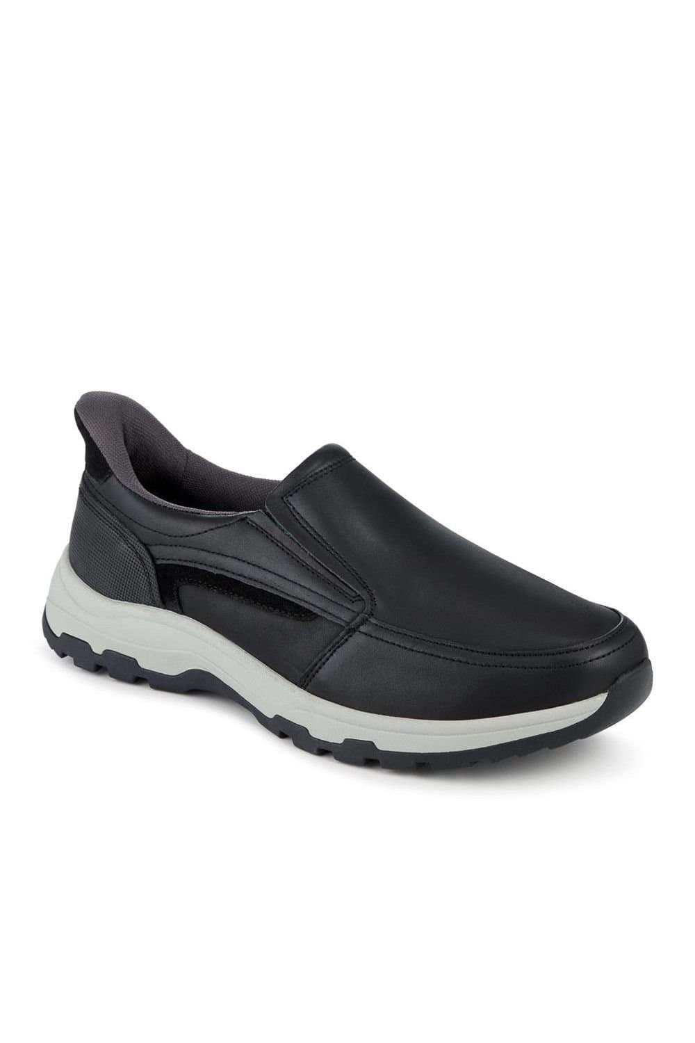 Easyfit Easyfit Men's Just Step In Extra Wide Laceless Shoes in Black