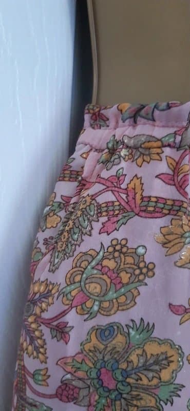 Made in India Tall 16 flowy 100% silk skirt party summer holidays