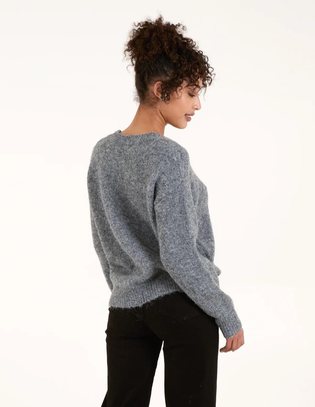 Blue Vanilla Embellished Heart Knit Jumper - 4