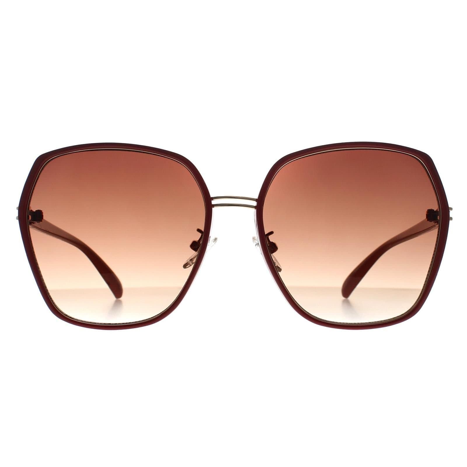 GUESS Guess Women's Butterfly Shiny Red Brown Gradient GF0407